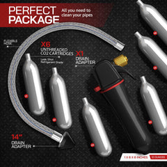 Homiom flexible hose close-up demonstrating reach into tight spaces