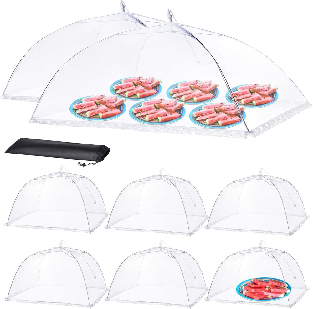 HOMKULA front view of full 8-pack showing covered dishes, protects food outdoors