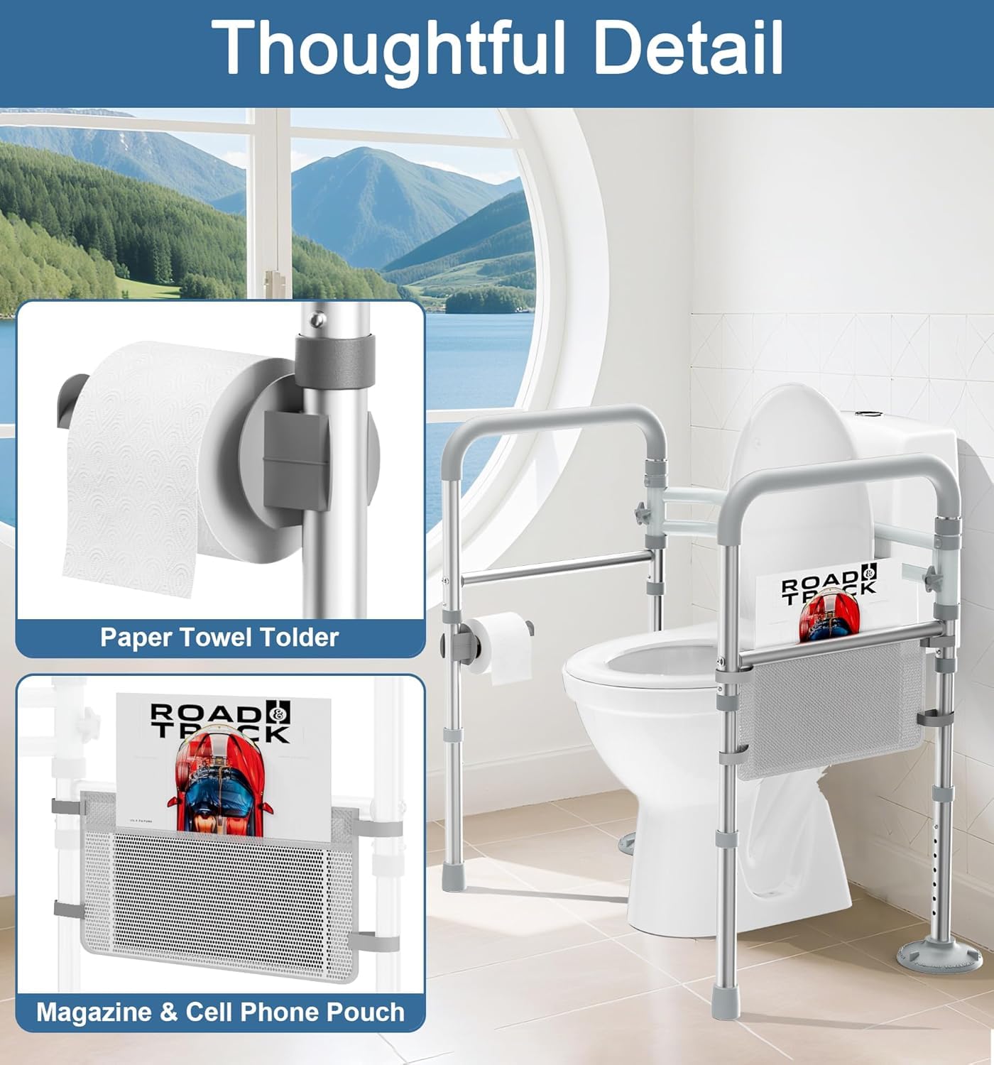 HOMLAND accessory pouch and tissue holder showing convenient storage for phone and supplies