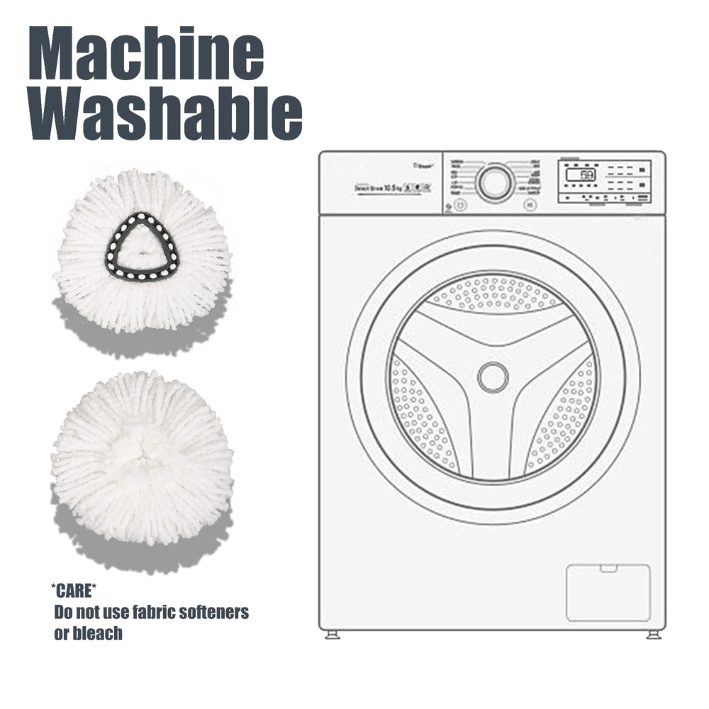 homsis microfiber pad in washing machine illustrating machine-washable convenience