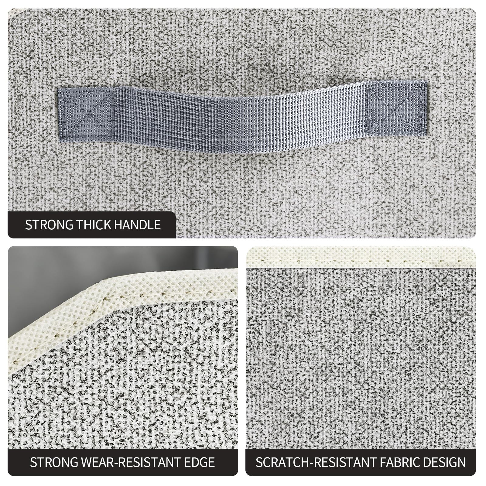 Homsorout filled with towels showing neat stacking and dust protection