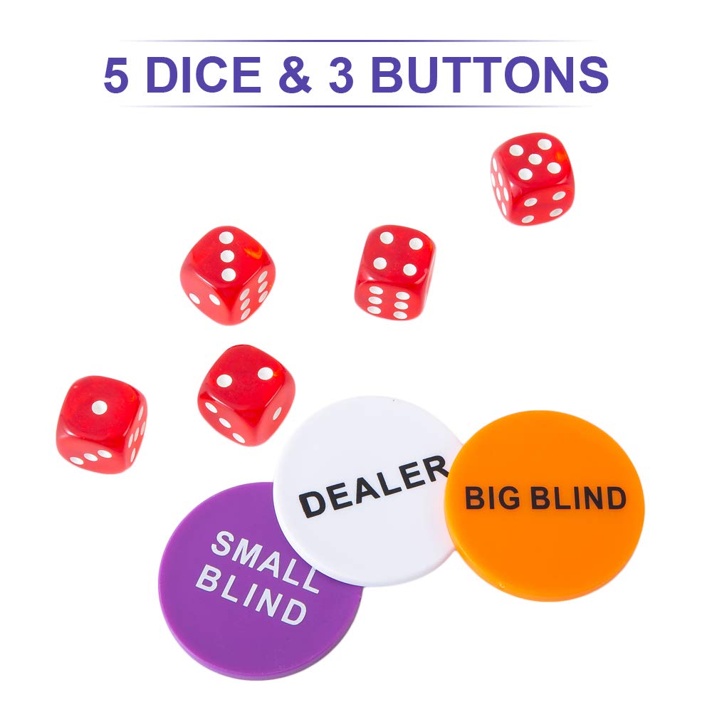 Homwom dealer and blind buttons with cards for faster round management