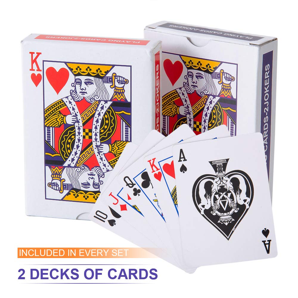 Homwom dice and cards detail emphasizing included accessories benefit