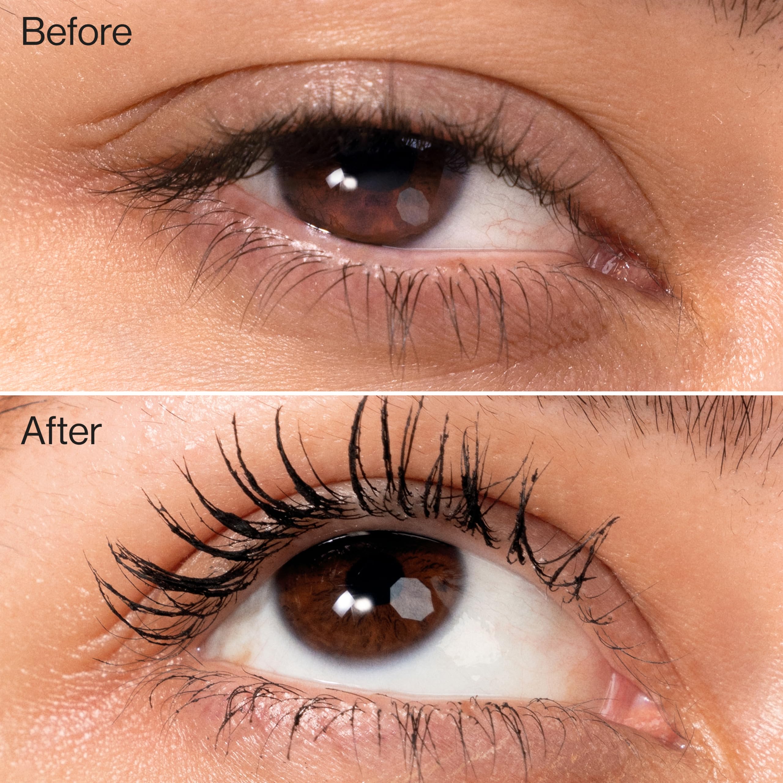 Honest Beauty primer cream close-up on wand, conditions lashes before mascara application
