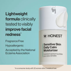 Honest Beauty jar top view displaying lightweight cream texture and easy access