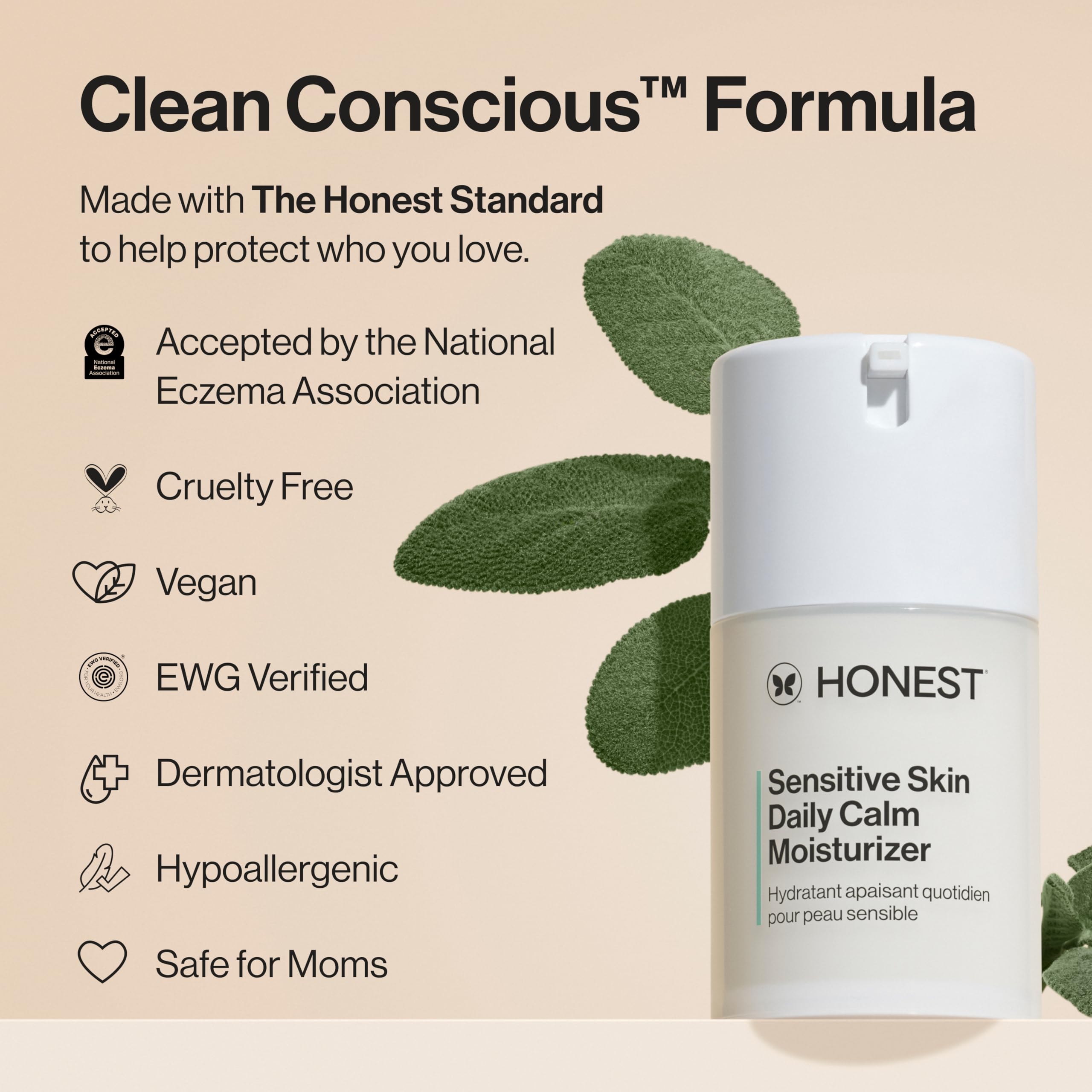 Honest Beauty pump dispensing product illustrating controlled, hygienic application benefit