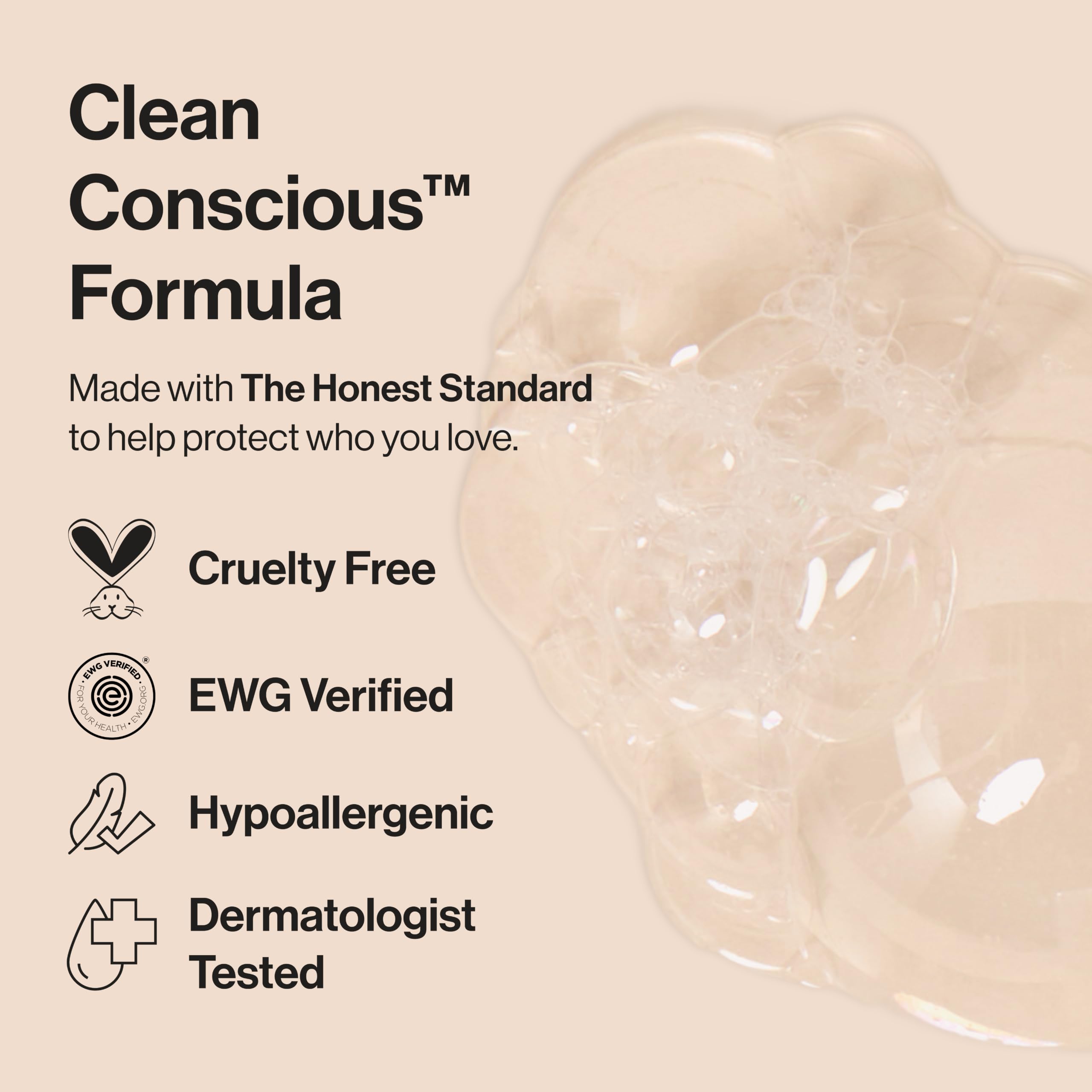 The Honest Company ingredient panel emphasizing naturally derived ingredients