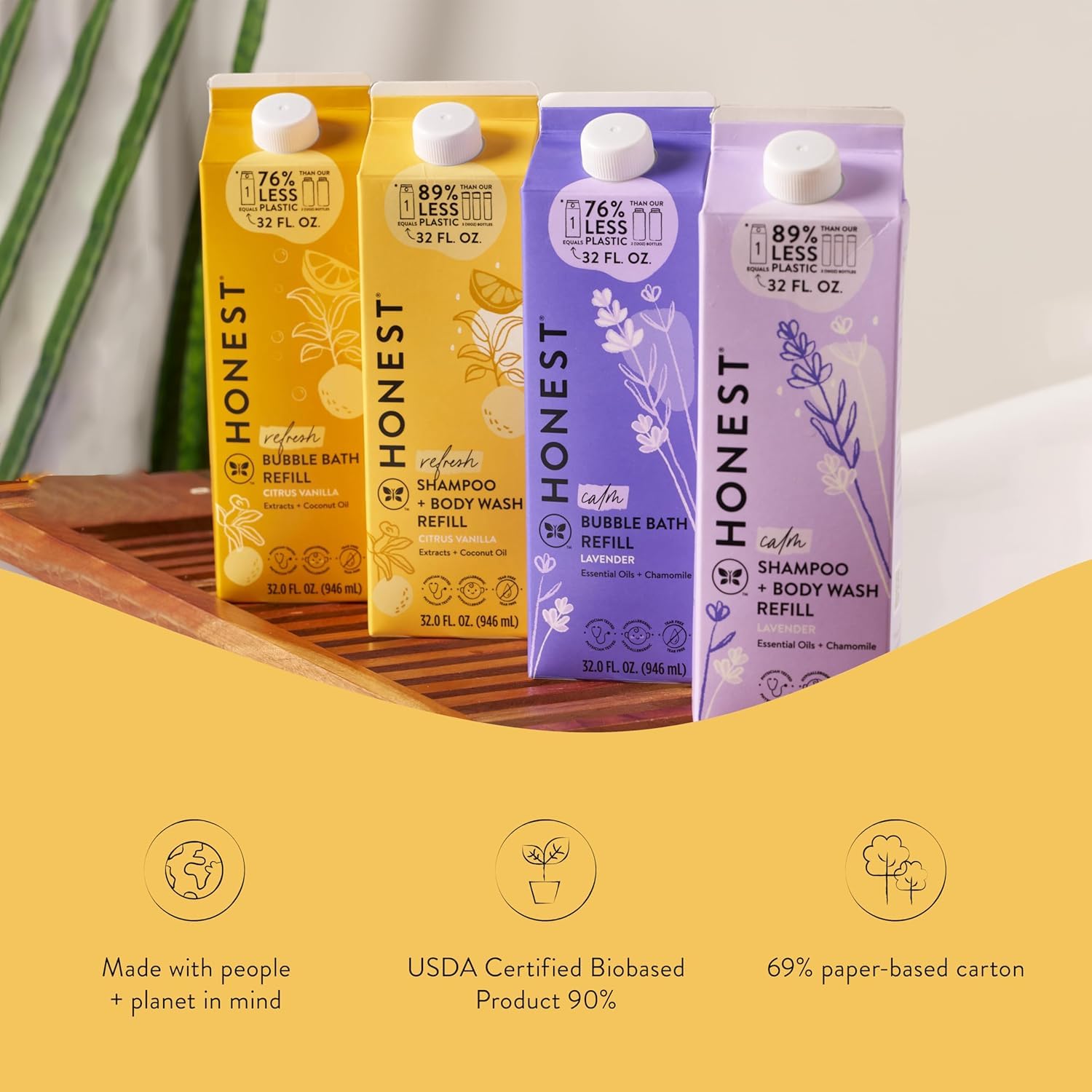 Creamy bubble texture made by The Honest Company delivering soft, long-lasting foam