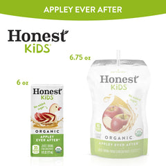 Honest Kids juice box inside a child's lunchbox, convenient portion and packing benefit