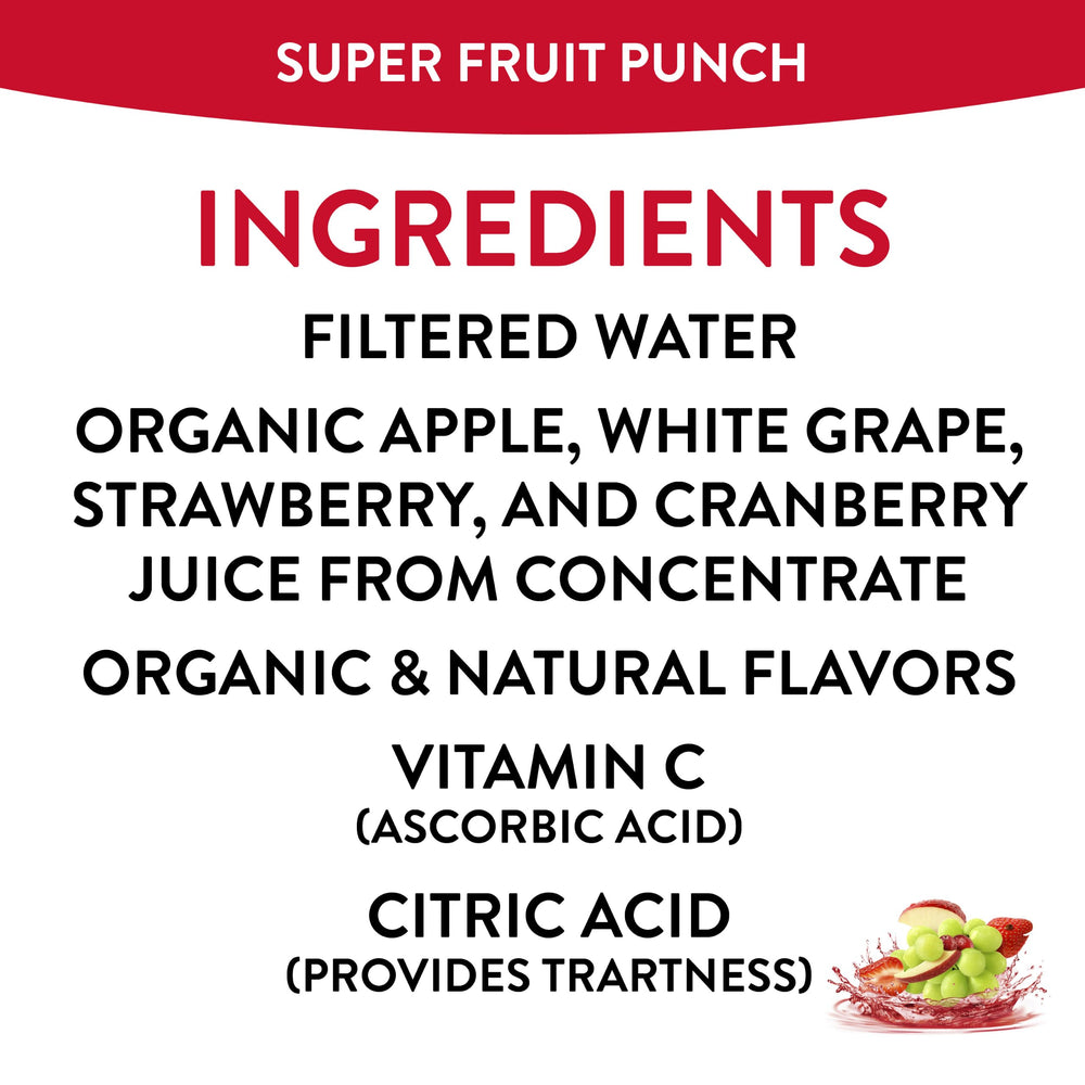 Family enjoying Honest Kids Super Fruit Punch at a picnic, kid-friendly portion