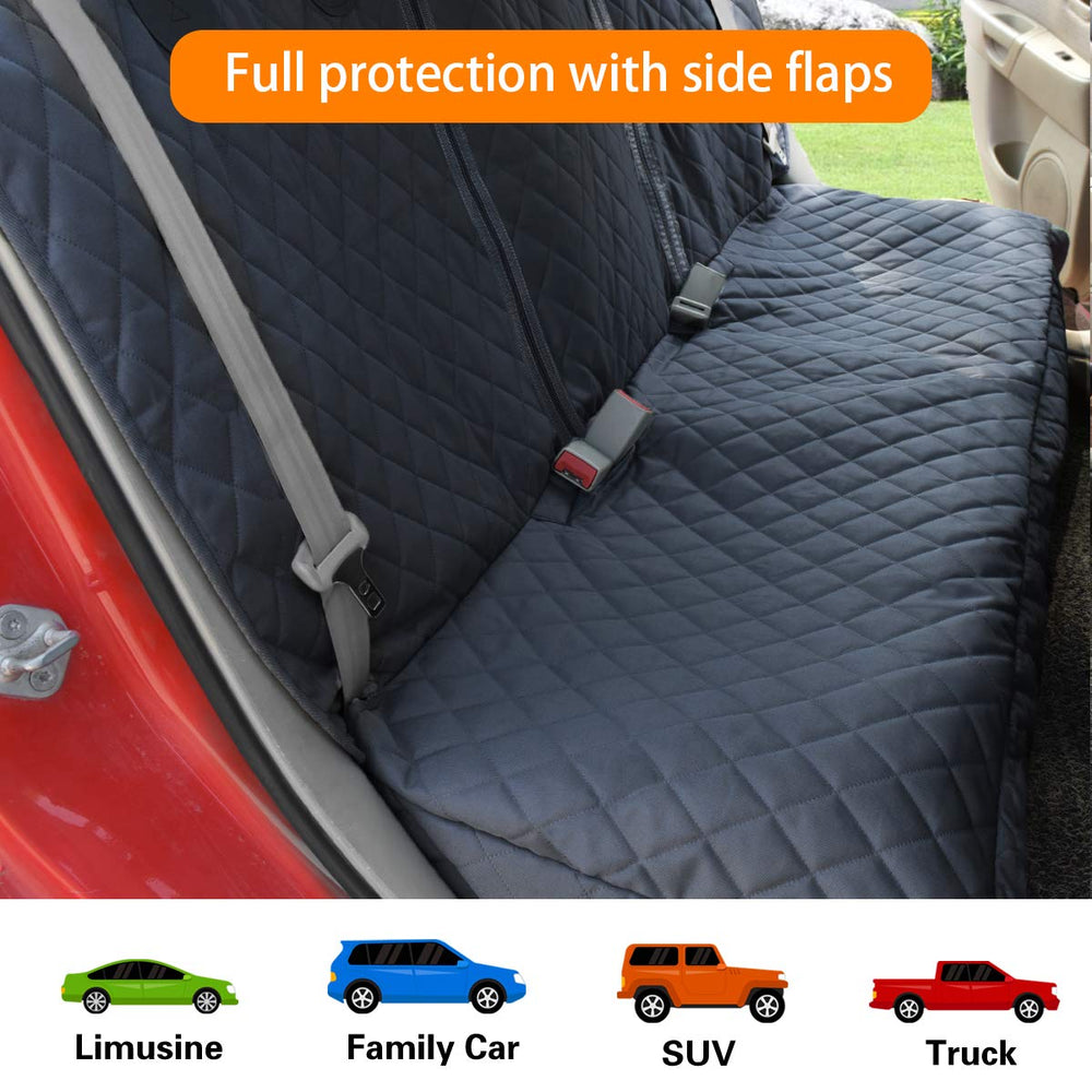 HONEST OUTFITTERS installed cover in SUV backseat offering full protective coverage