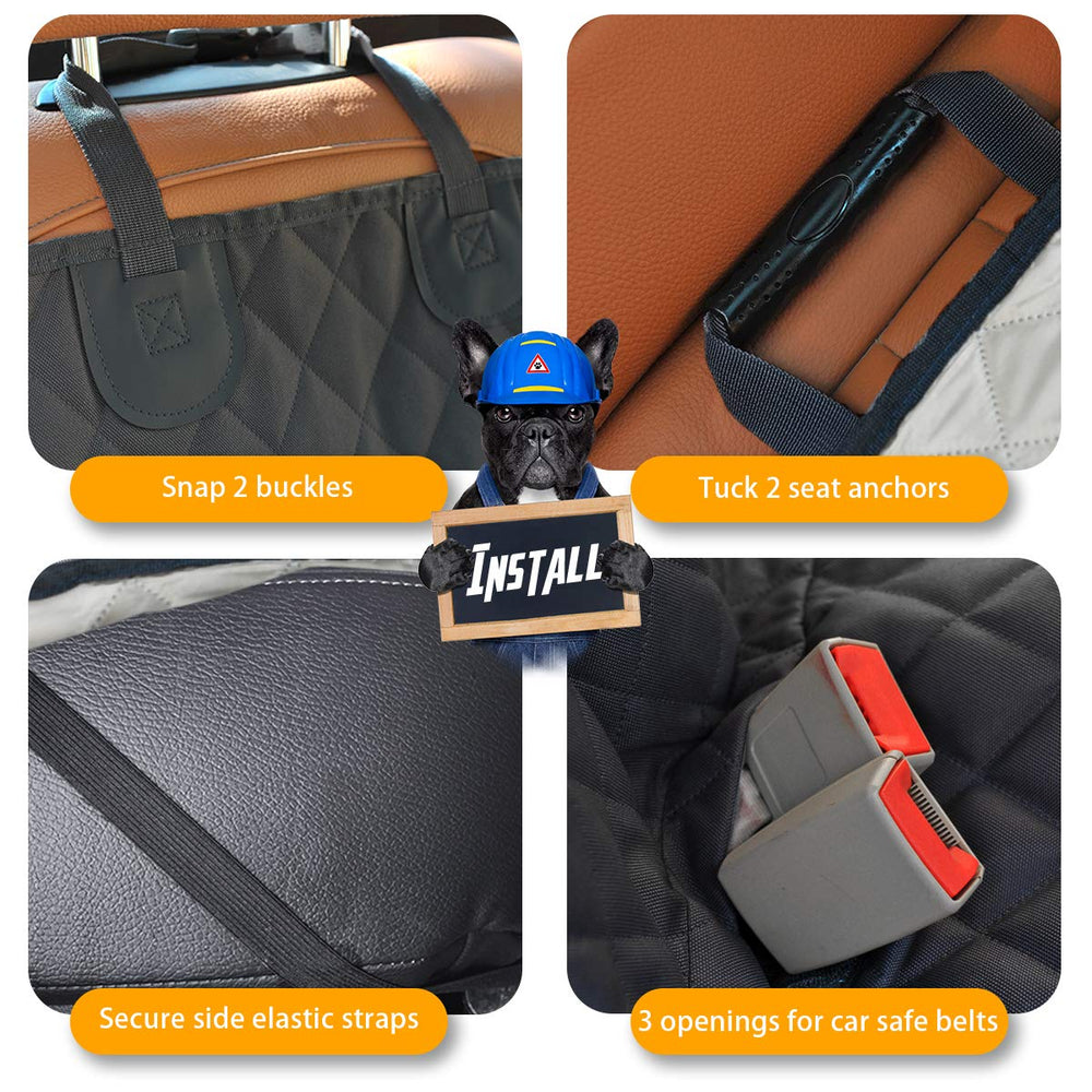 HONEST OUTFITTERS velcro seatbelt access enabling secure harness use in seconds
