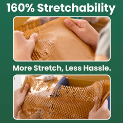 Honey Flex expanded honeycomb close-up showing cushioning cells and protection
