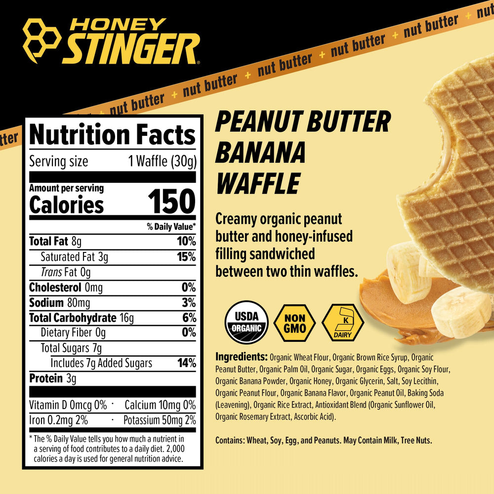 Honey Stinger close-up waffle texture highlighting crisp layers and easy digestion