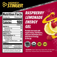 Honey Stinger close-up gel texture highlighting smooth consistency for fast digestion