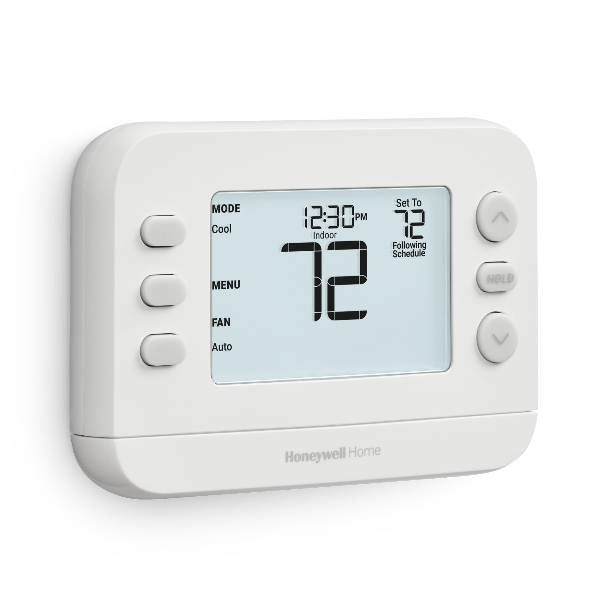 Honeywell Home close-up of backlit display for clear day and night readability