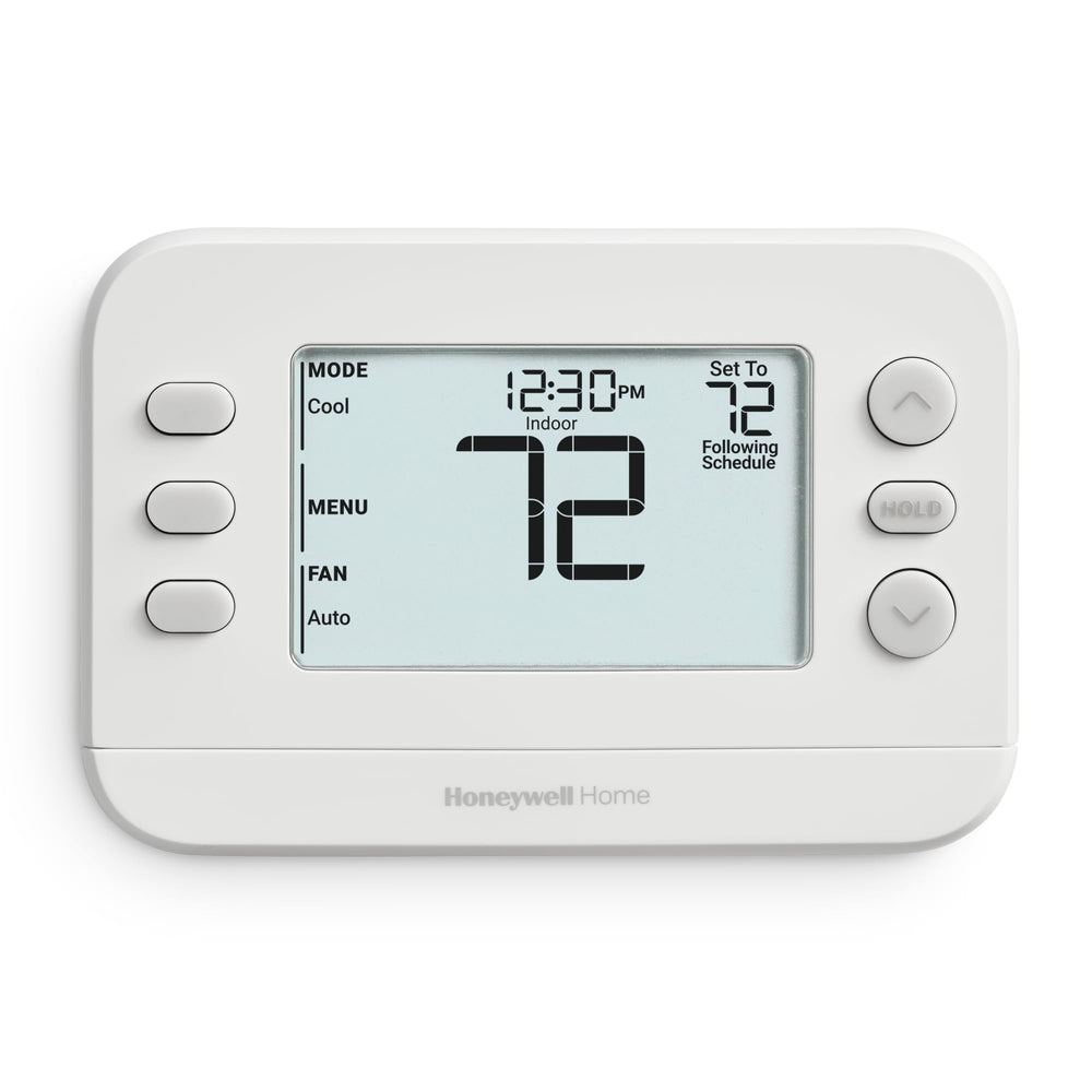 Honeywell Home front view showing thermostat face and buttons for easy control
