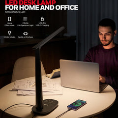 Honeywell lamp folded compact on a small desk demonstrating space-saving convenience