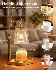 Hong-in wood base close-up highlighting sturdy non-slip pad for stable candle warming