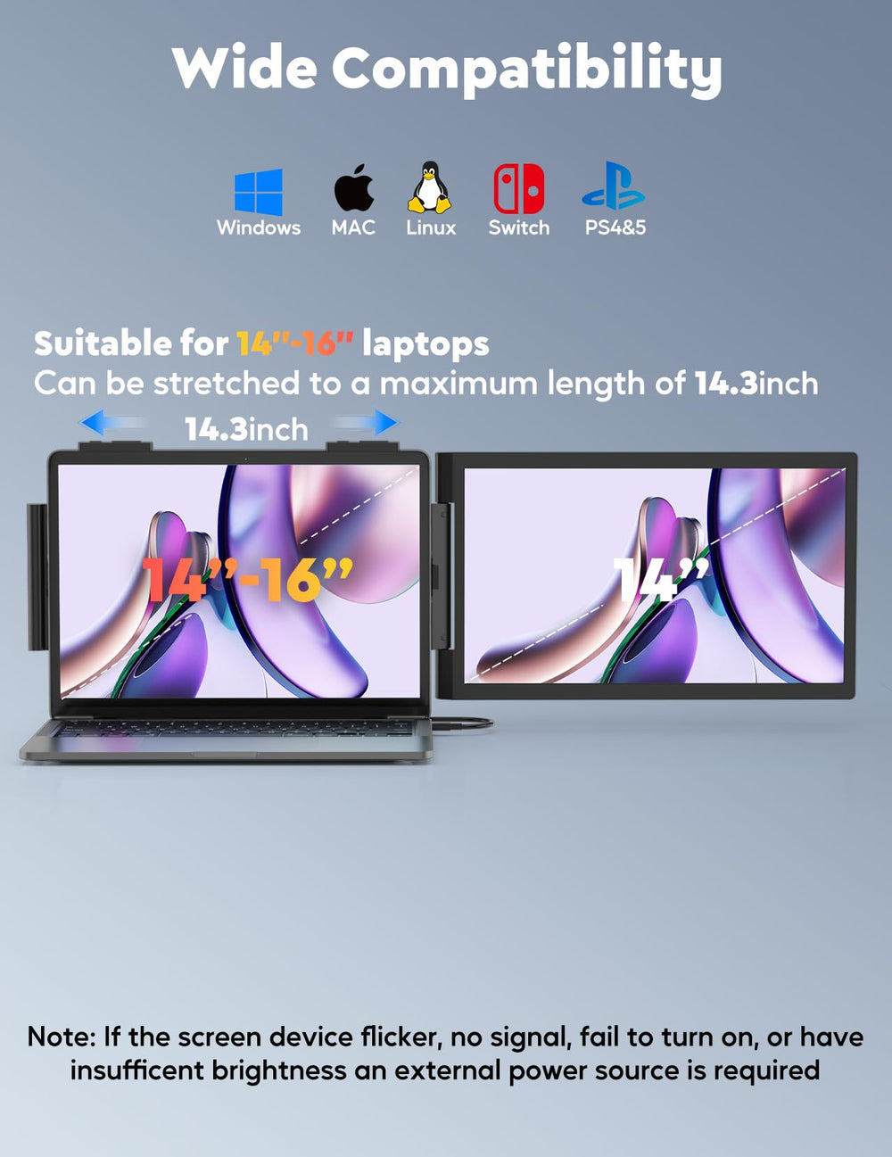 HONGO ports and included USB-C, HDMI cables highlighting plug-and-play convenience