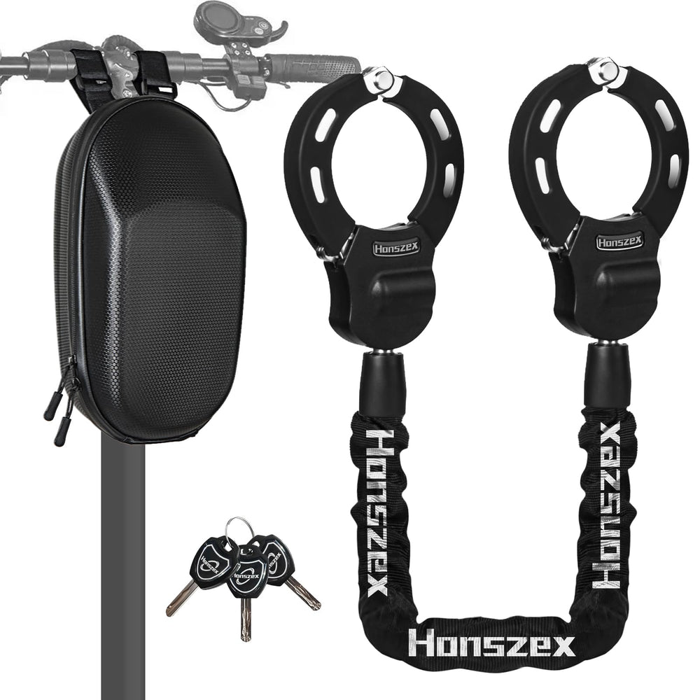 Honszex front view of lock showing compact heavy-duty design and clear strength