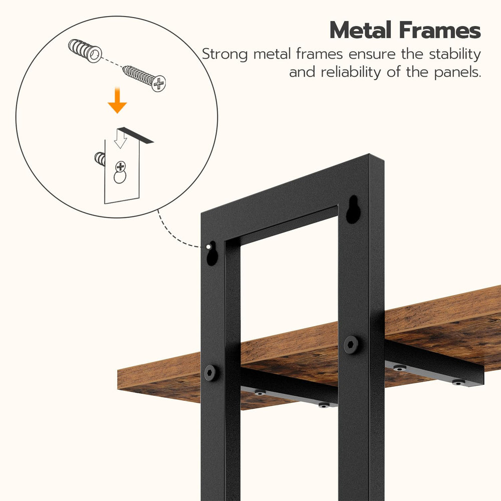 HOOBRO corner-mounted configuration showing space-saving installation and flexible use benefit