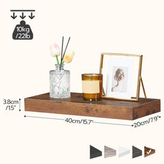 HOOBRO side profile highlighting 1.5 inch thick shelf for improved rigidity and stability