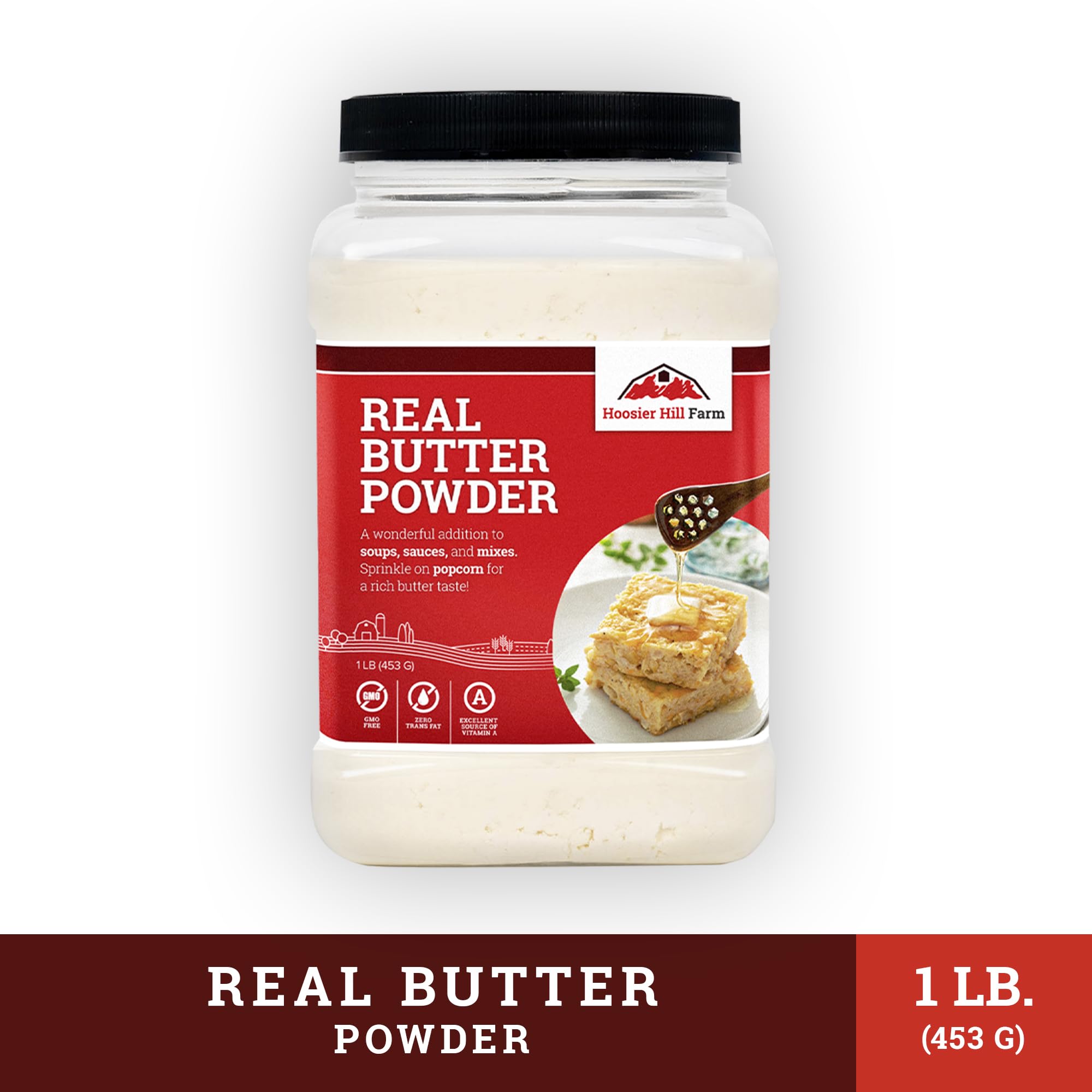 Hoosier Hill Farm spread made from powder showing creamy consistency for toast
