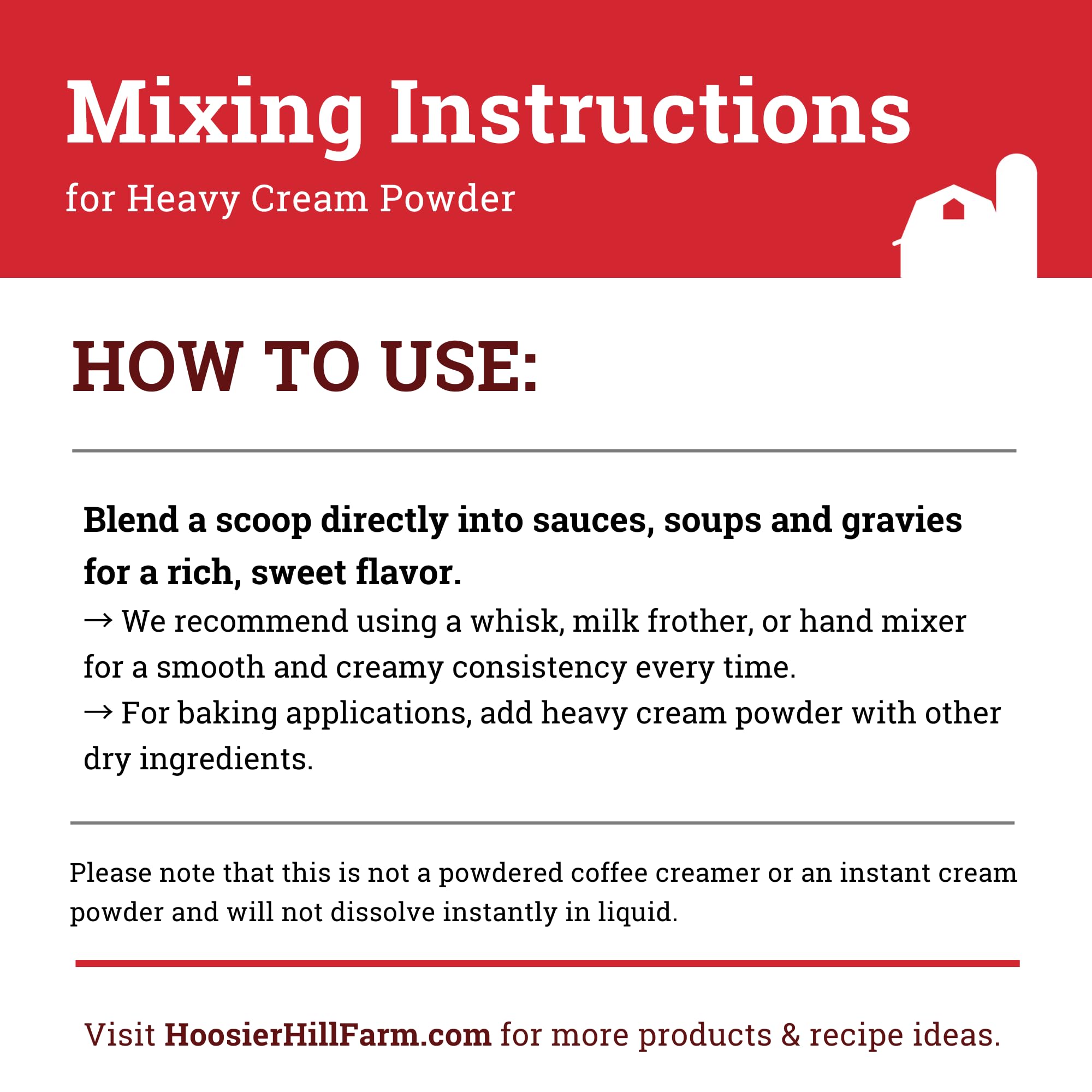 Hoosier Hill Farm product label and nutrition facts for allergen and content clarity