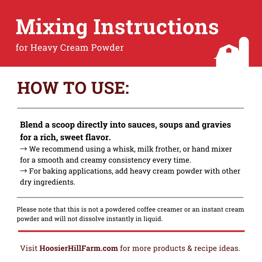 Hoosier Hill Farm product label and nutrition facts for allergen and content clarity