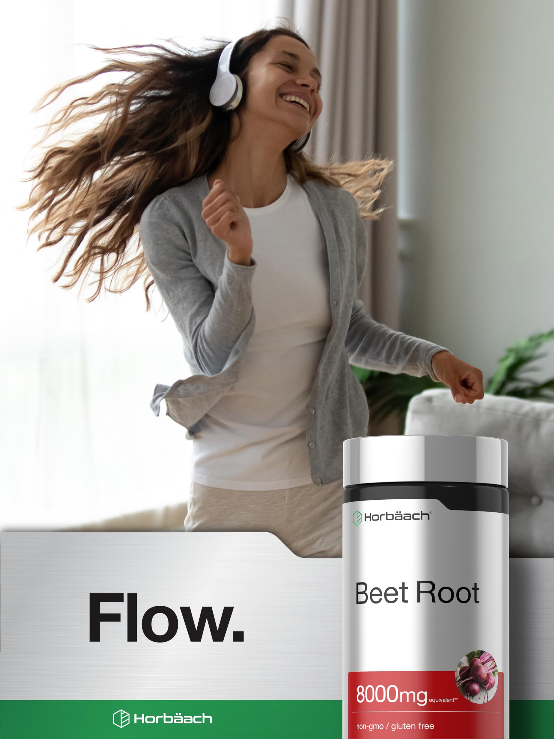 Horbäach supplement on kitchen counter illustrating convenient daily use