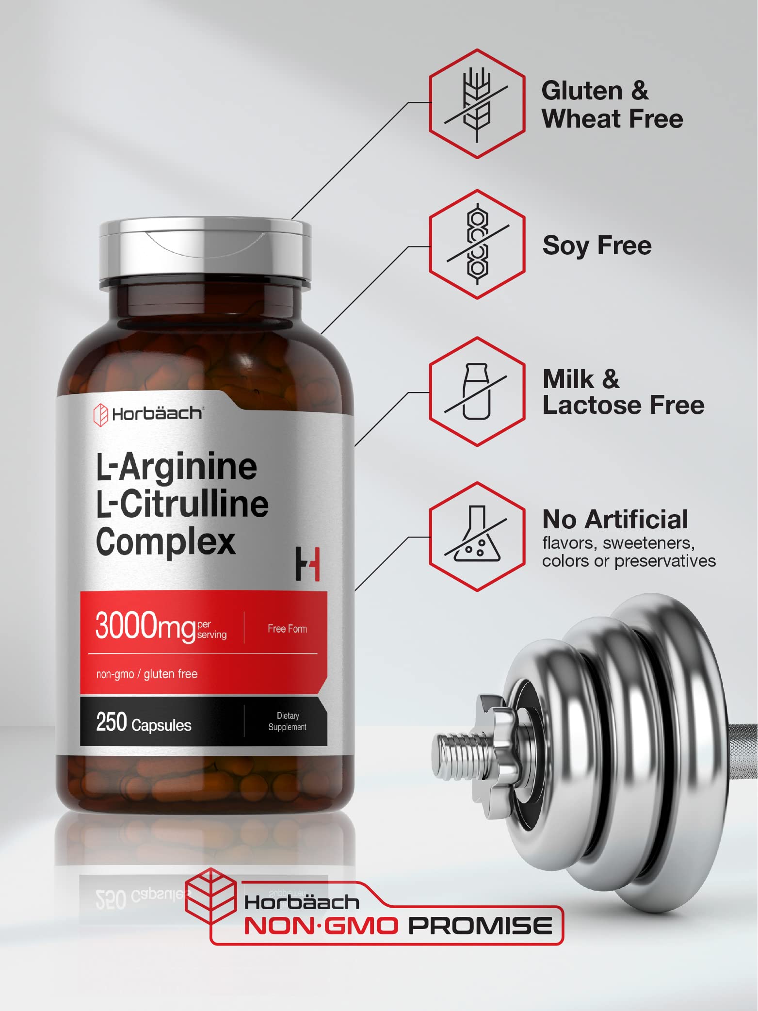 Horbäach capsules in hand illustrating serving size and portability benefits