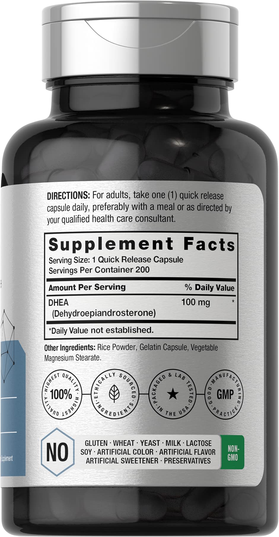 Horbäach capsule close-up revealing texture and quick-release design for easy swallowing