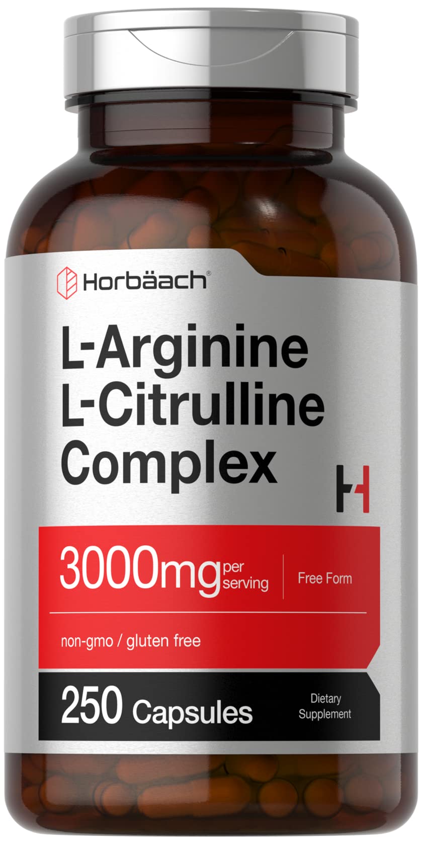 Horbäach front bottle view showing label and capsule count for clear product choice