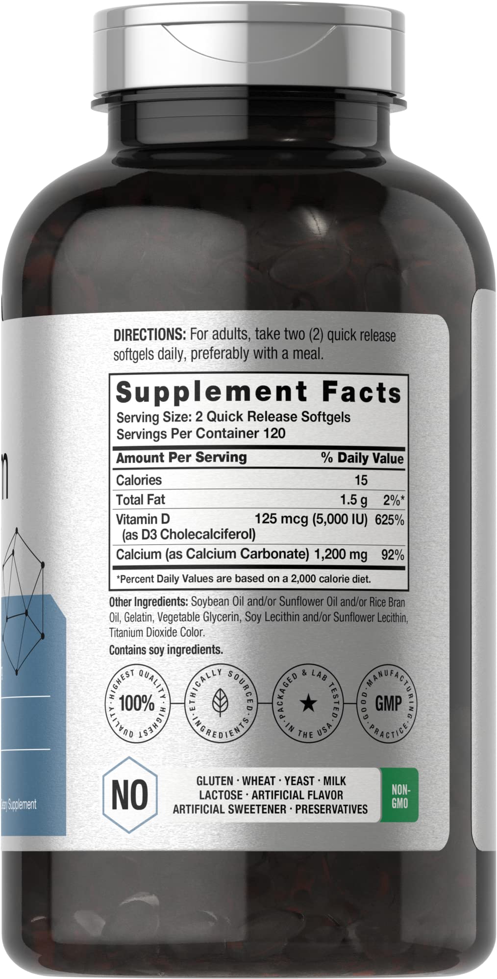 Horbäach softgels close-up texture highlighting easy-to-swallow design