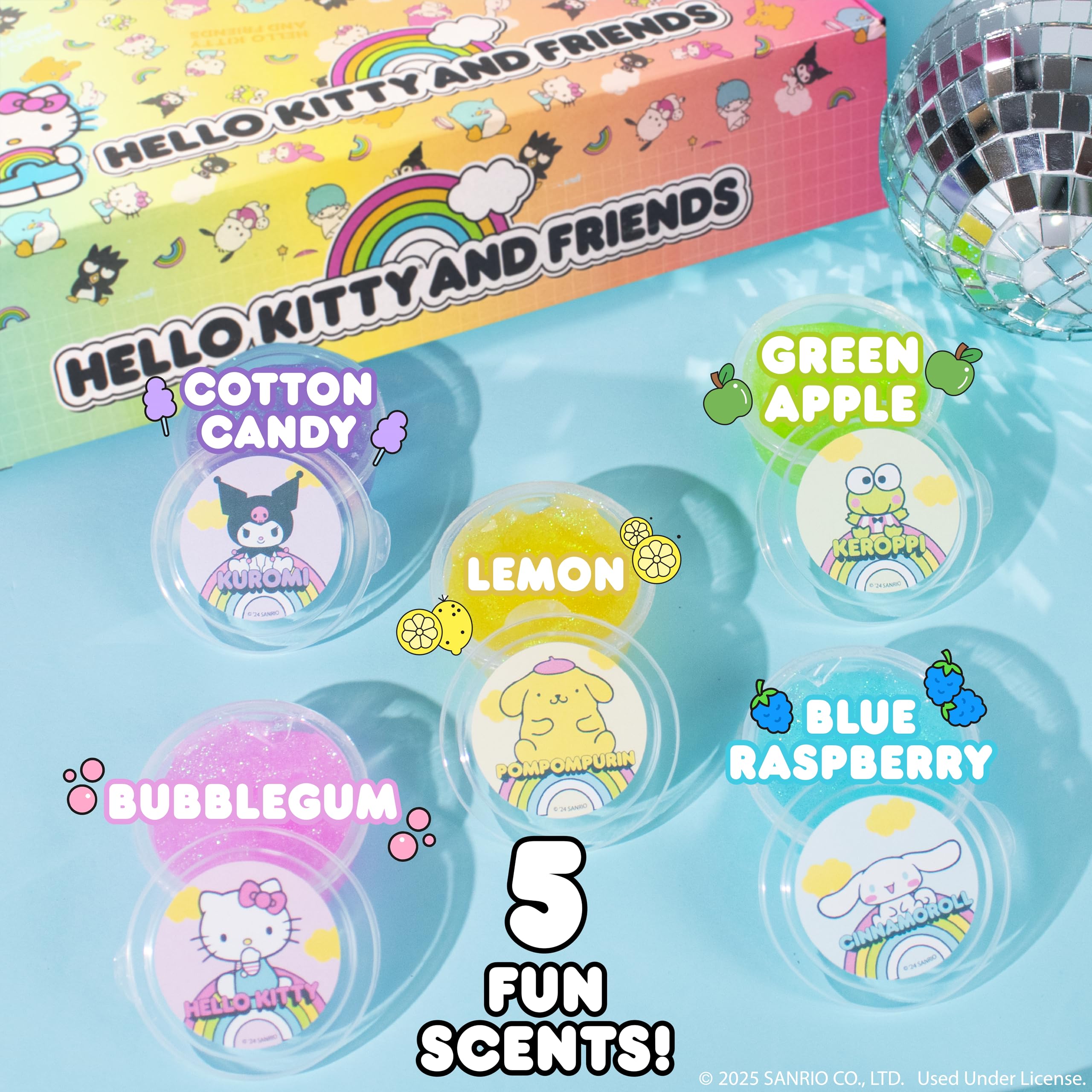 Horizon Group USA resealable lid detail on jar benefit: keeps slime fresh between uses