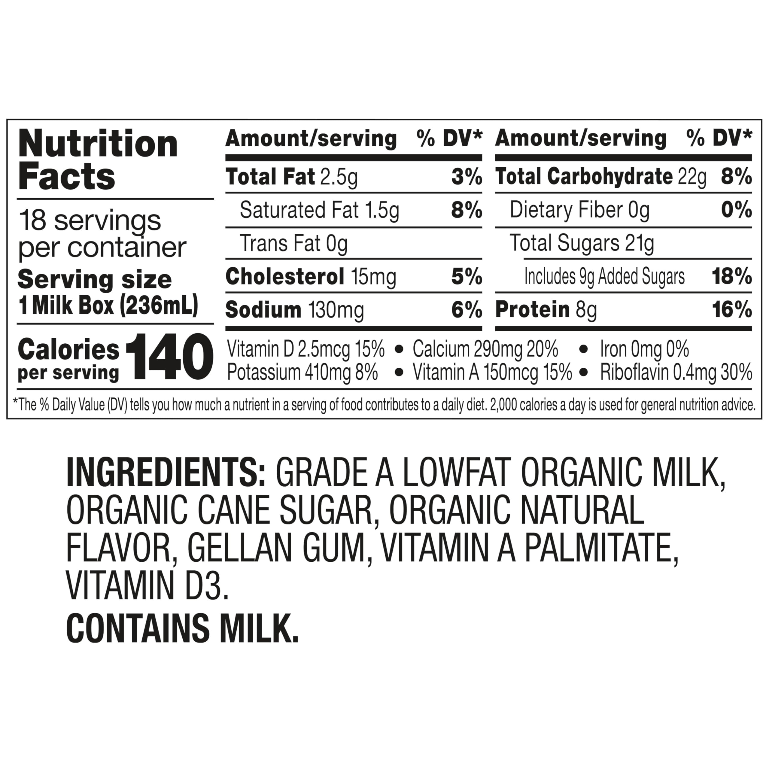 Splash of Horizon Organic vanilla milk demonstrating smooth texture and taste