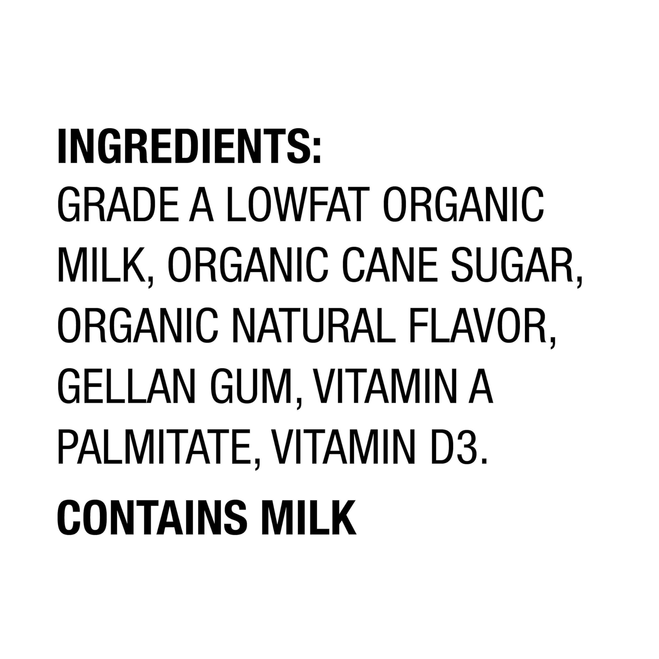 Horizon Organic vanilla milk pouring to show creamy texture and portable nutrition