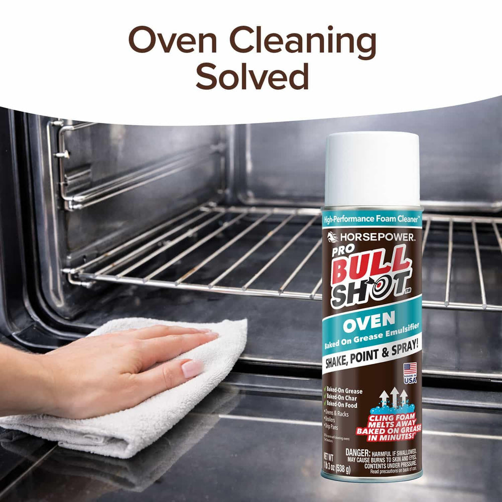 Horsepower kitchen lifestyle scene showing faster oven cleanup convenience