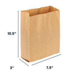 Hospeco gusset and size detail highlighting expanded capacity
