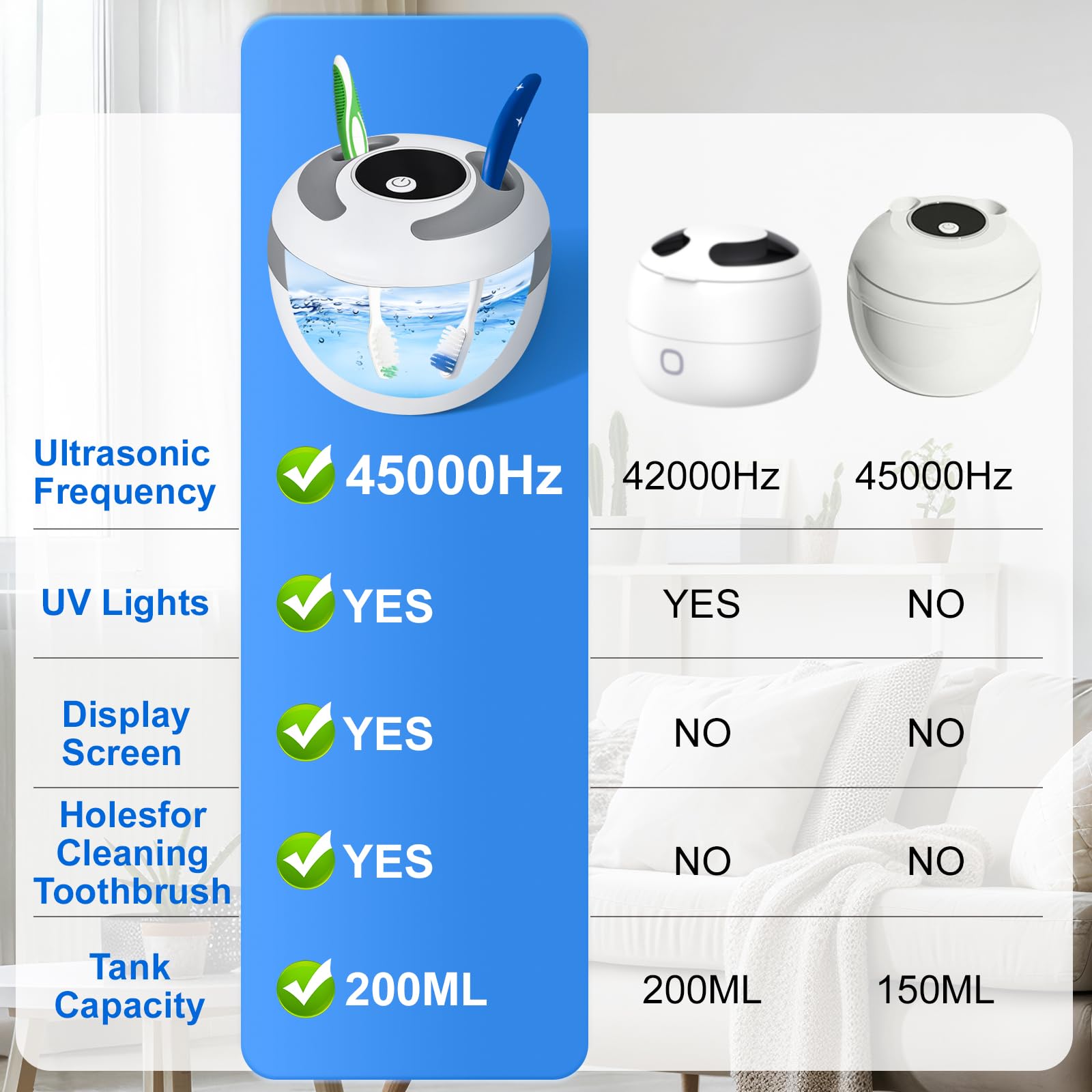 Hossili on bathroom countertop in everyday setting conveying convenience for family use