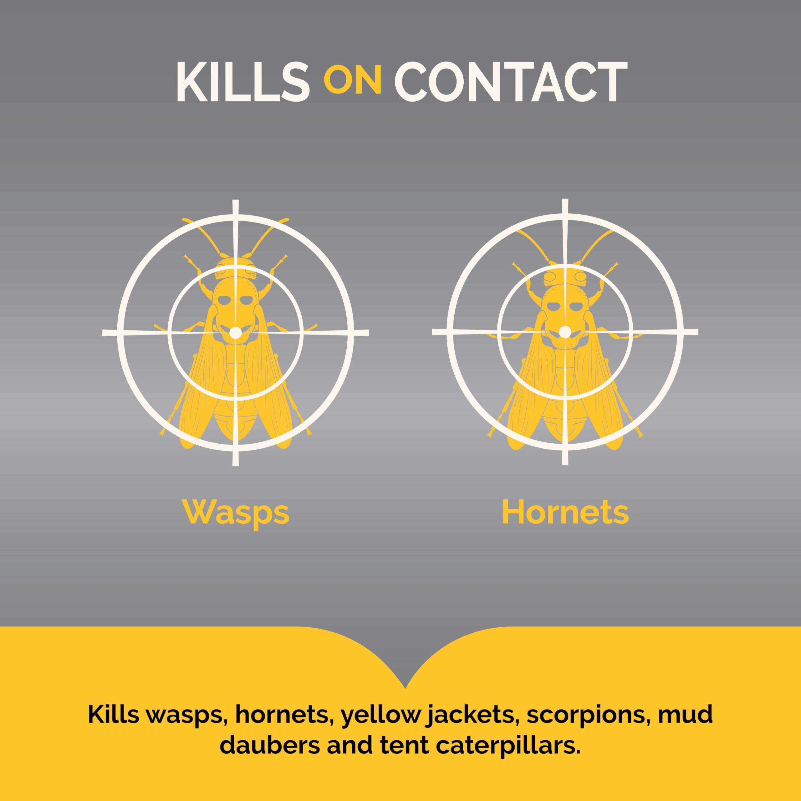 HOT SHOT nozzle closeup highlighting precision spray for safer distance use
