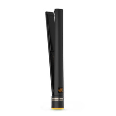 Hot Tools flat iron front view showing sleek design and professional styling control