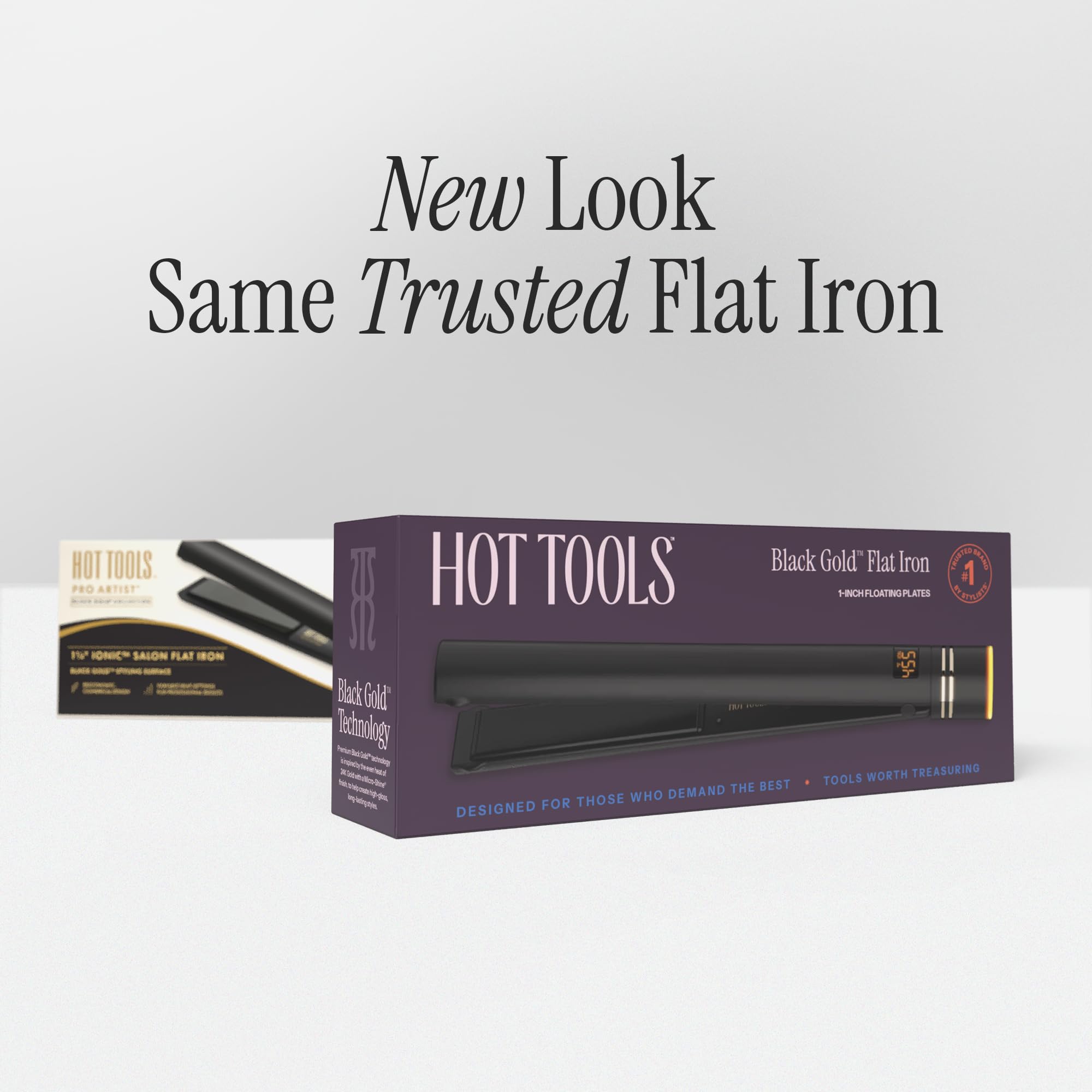 Hot Tools packaging lifestyle shot illustrating travel readiness and professional look