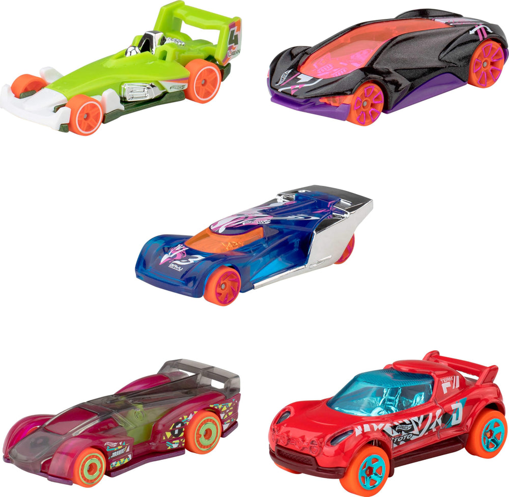 Hot Wheels close-up of die-cast car detail highlighting paint and molded styling for realistic looks