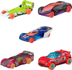 Hot Wheels close-up of die-cast car detail highlighting paint and molded styling for realistic looks