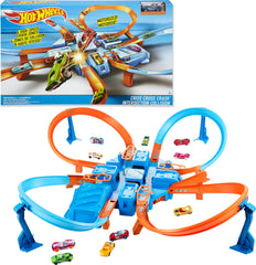 Hot Wheels front packaging showing set contents and included car, showcases value