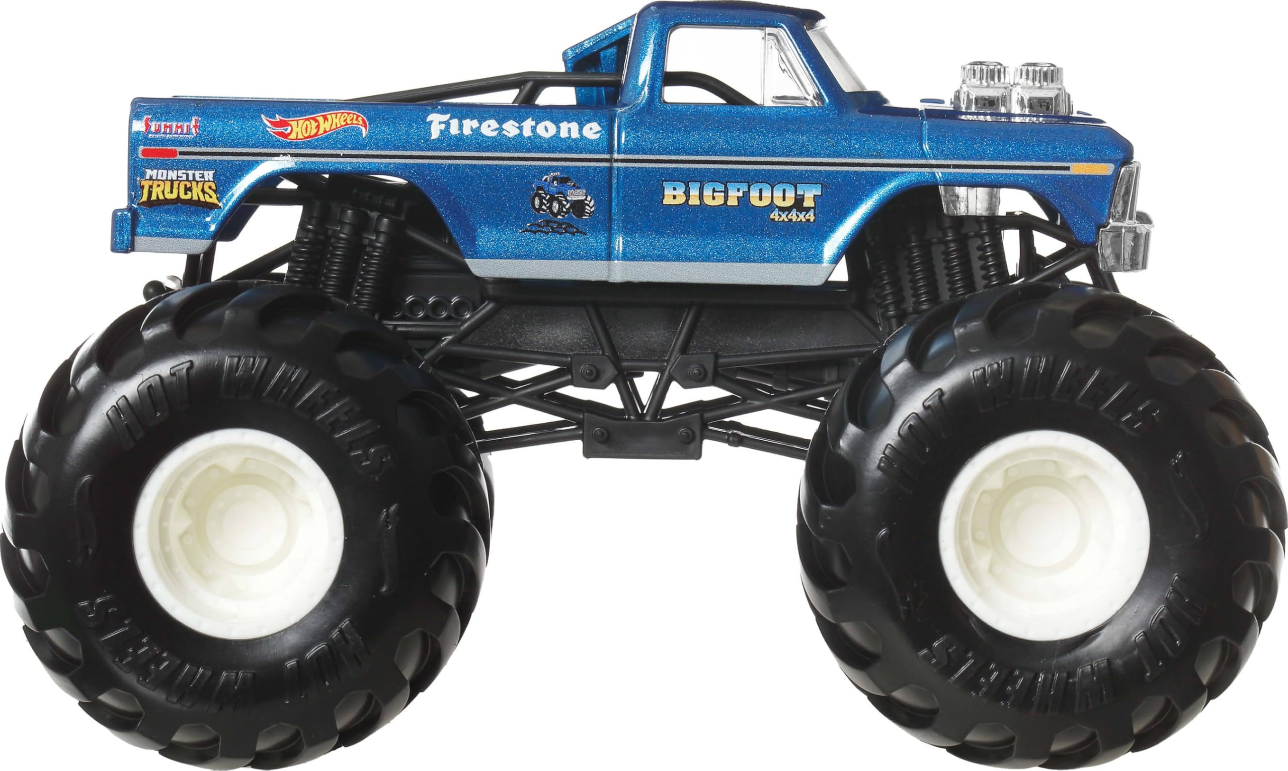 Hot Wheels side profile showing die-cast body and graphics