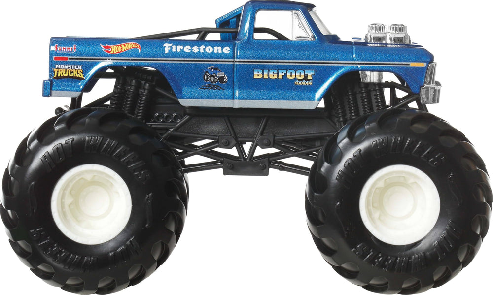 Hot Wheels side profile showing die-cast body and graphics