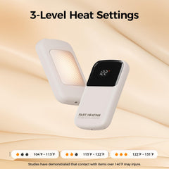 Hotdot LED display close-up showing real-time temperature and battery for control